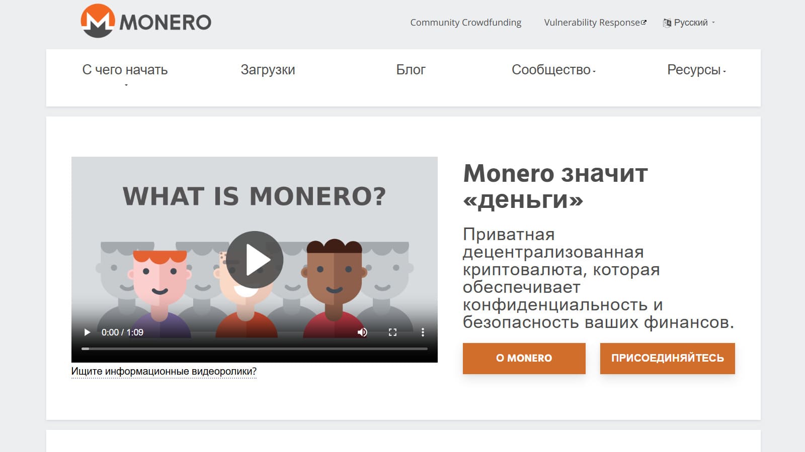 Monero XMR - анонимная крипта